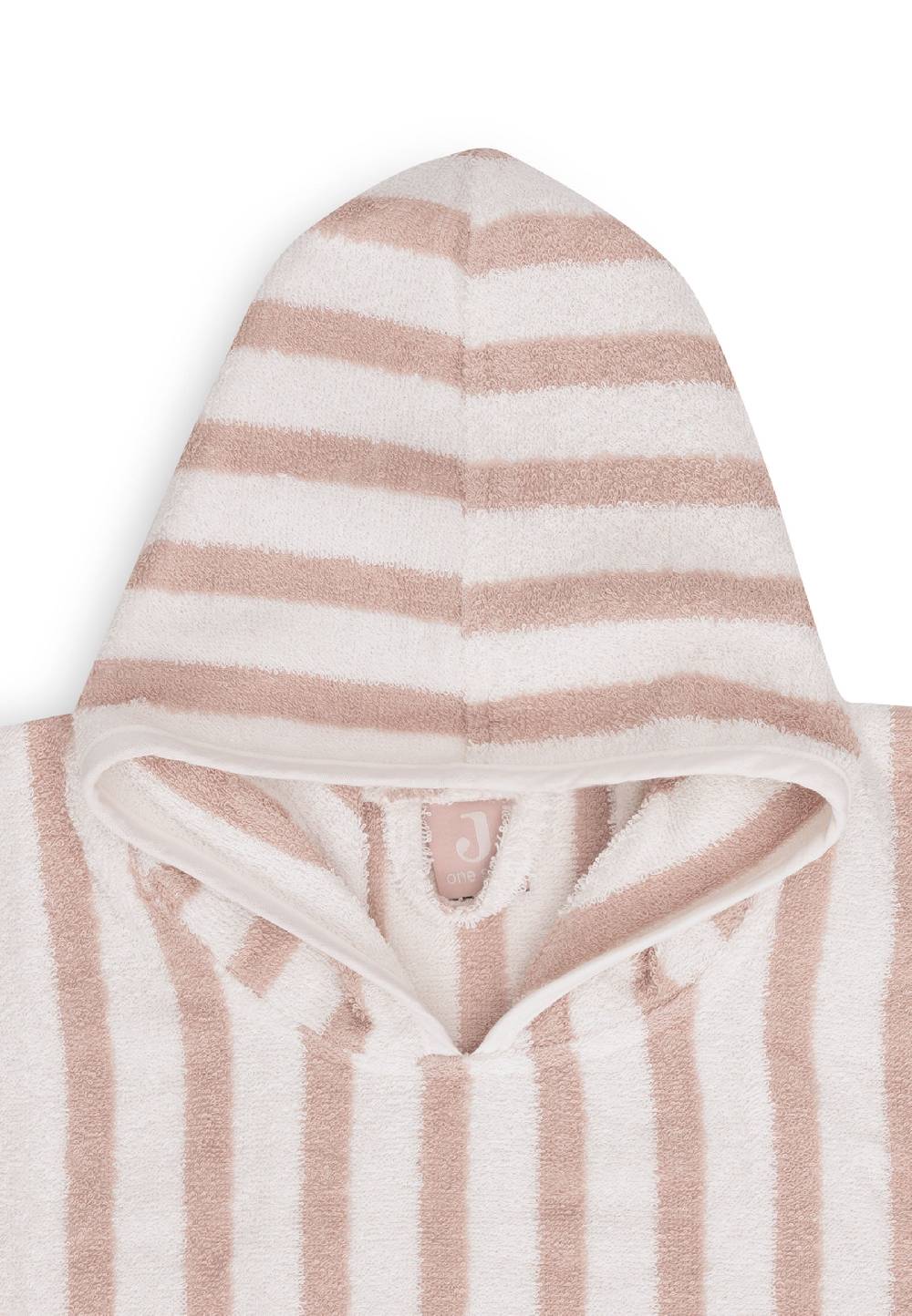 Jollein Badeponcho Stripe Frottee Wild Rose GOTS Jubiläumsangebot