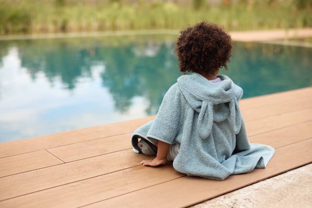Jollein Badeponcho Frottee - Sea Green Heißer Verkauf