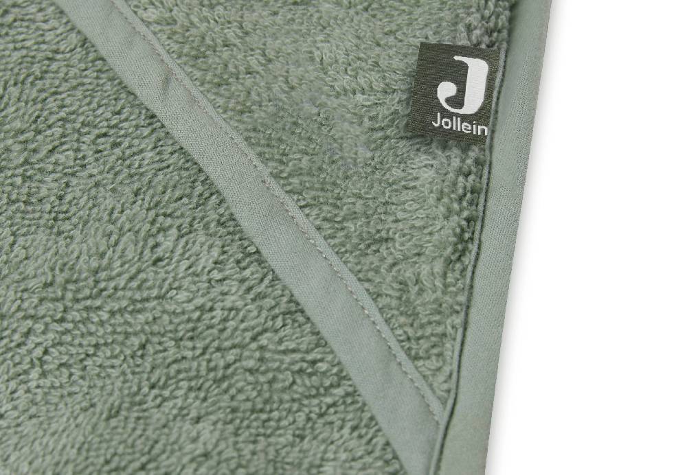Jollein Kapuzenhandtuch Frottee 75x75cm Ash Green Blitzangebot