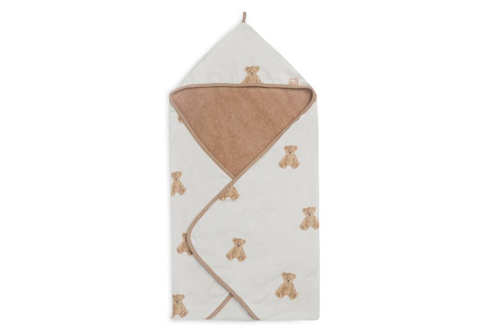 Jollein Kapuzenhandtuch 75x75cm Teddy Bear GOTS Neuheiten