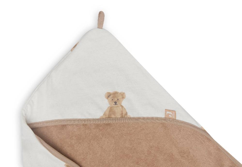Jollein Kapuzenhandtuch 75x75cm Teddy Bear GOTS Neuheiten