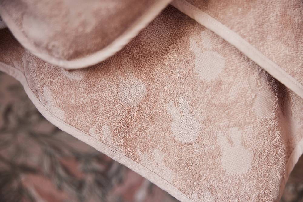 Jollein Kapuzenhandtuch Frottee 75x75cm Miffy Jacquard Wild Rose Saisonale Angebote