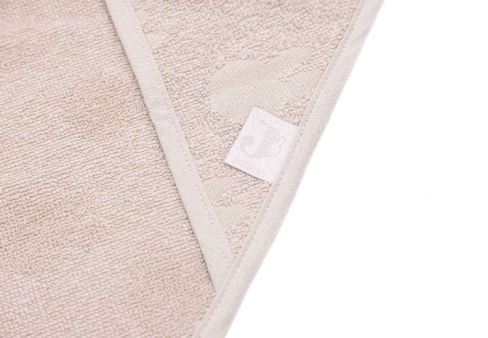 Jollein Kapuzenhandtuch Frottee 75x75cm Miffy Jacquard Nougat Räumungsverkauf
