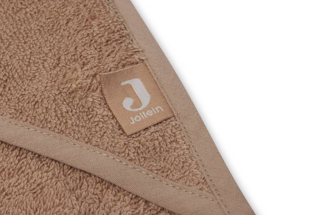 Jollein Kapuzenhandtuch Frottee 75x75cm Biscuit Kauf eins, bekomm eins gratis