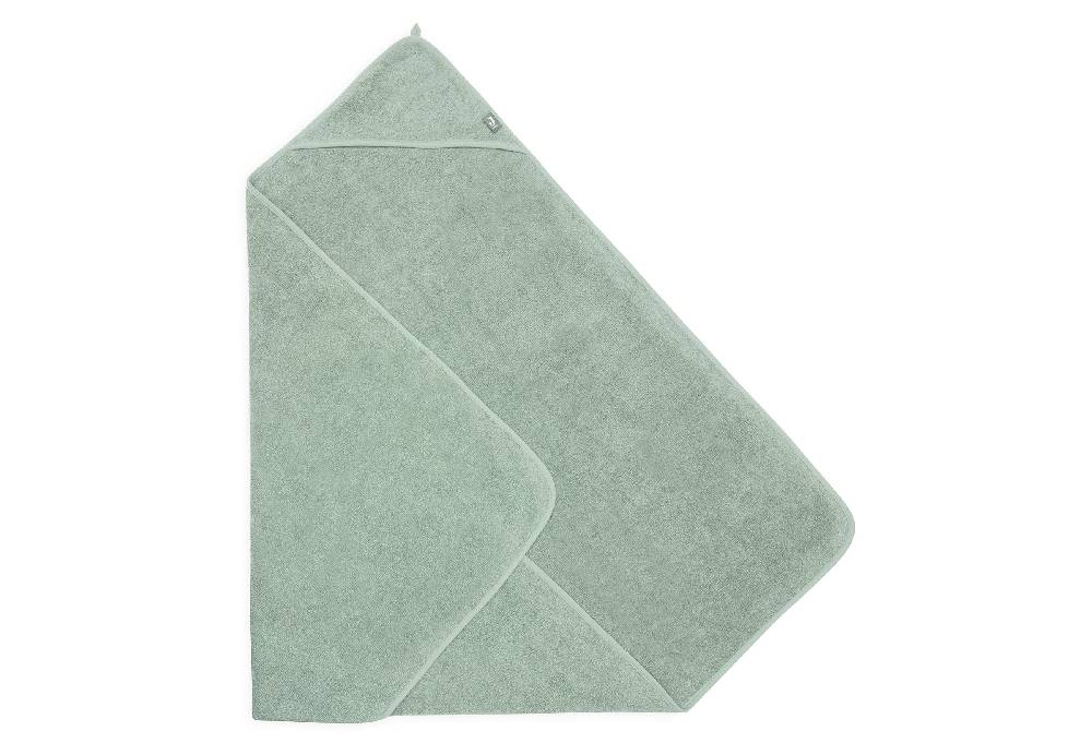 Jollein Kapuzenhandtuch Frottee 100x100cm Ash Green Sonderangebote