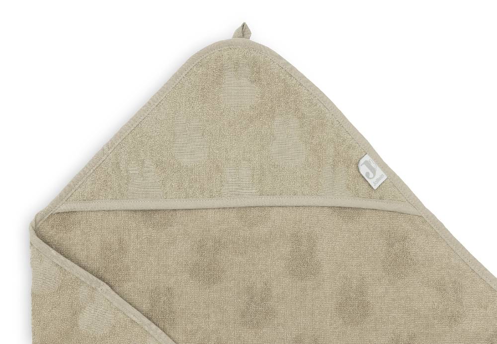 Jollein Kapuzenhandtuch Frottee 75x75cm Miffy Jacquard Olive Green VIP-Rabatte