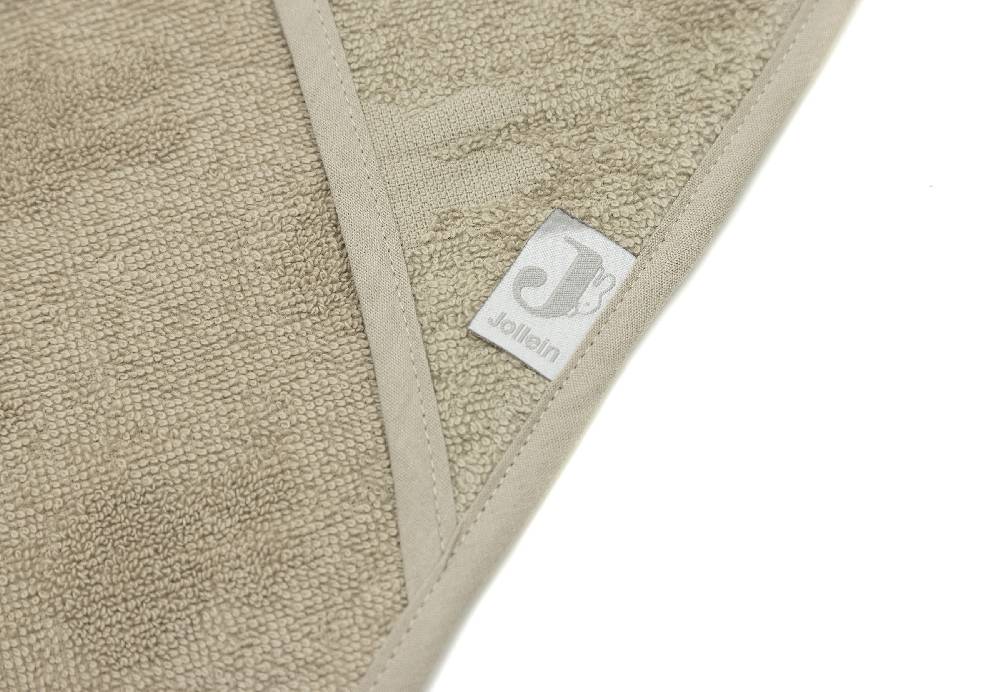 Jollein Kapuzenhandtuch Frottee 75x75cm Miffy Jacquard Olive Green VIP-Rabatte