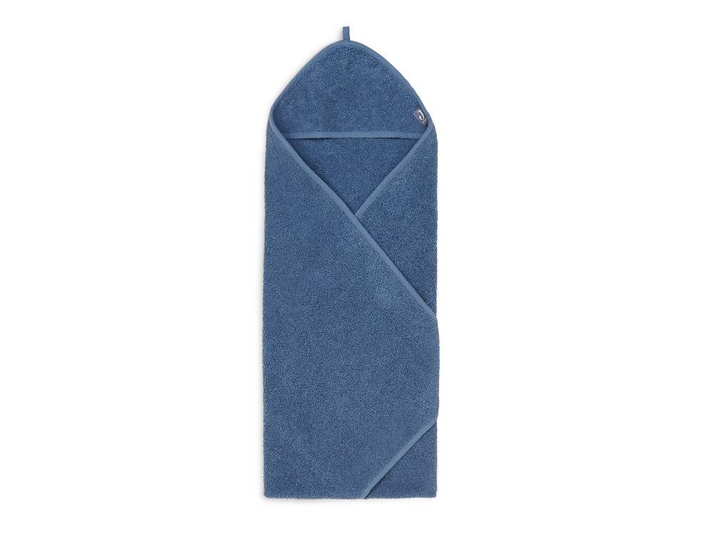 Jollein Kapuzenhandtuch Frottee 75x75cm Jeans Blue Tiefpreis