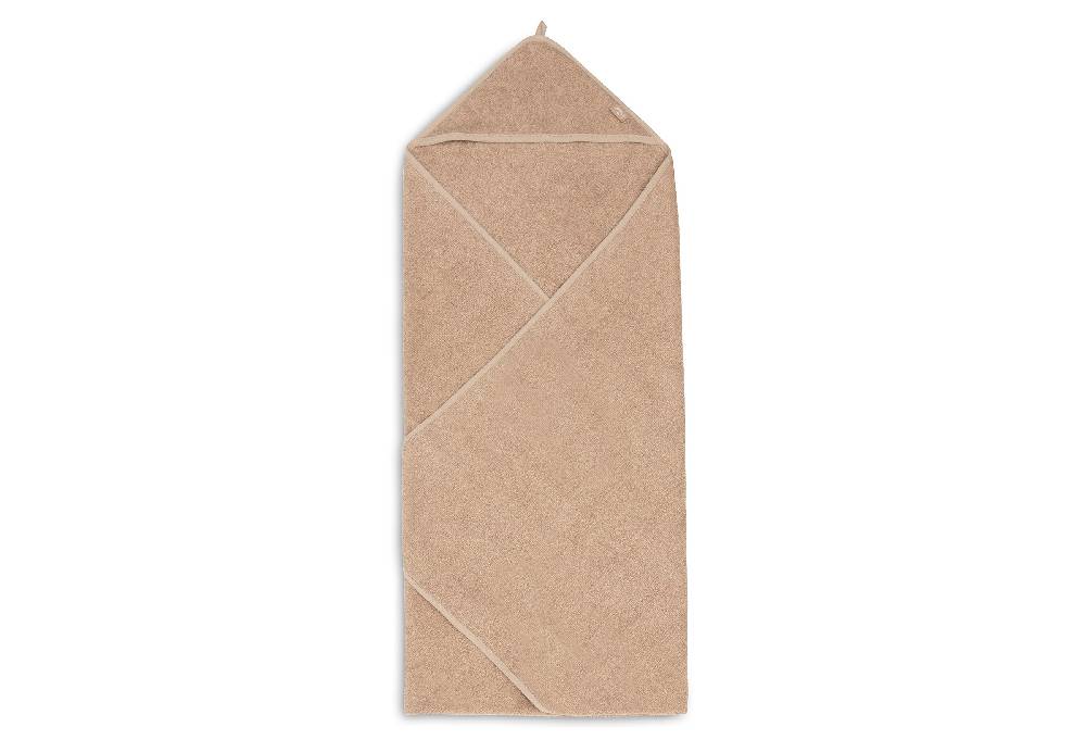 Jollein Kapuzenhandtuch Frottee 100x100cm Biscuit Kostenlose Rückgabe
