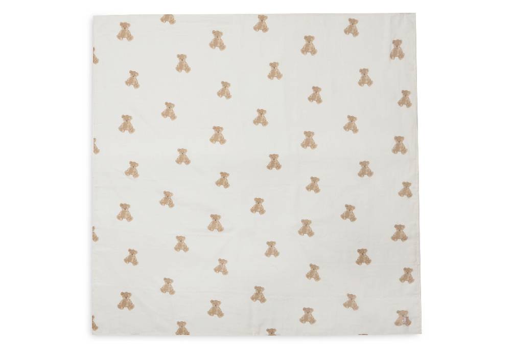 Jollein Mullwindeln Hydrophil 115x115cm Teddy Bear (2pack) Bis zu 50% Rabatt