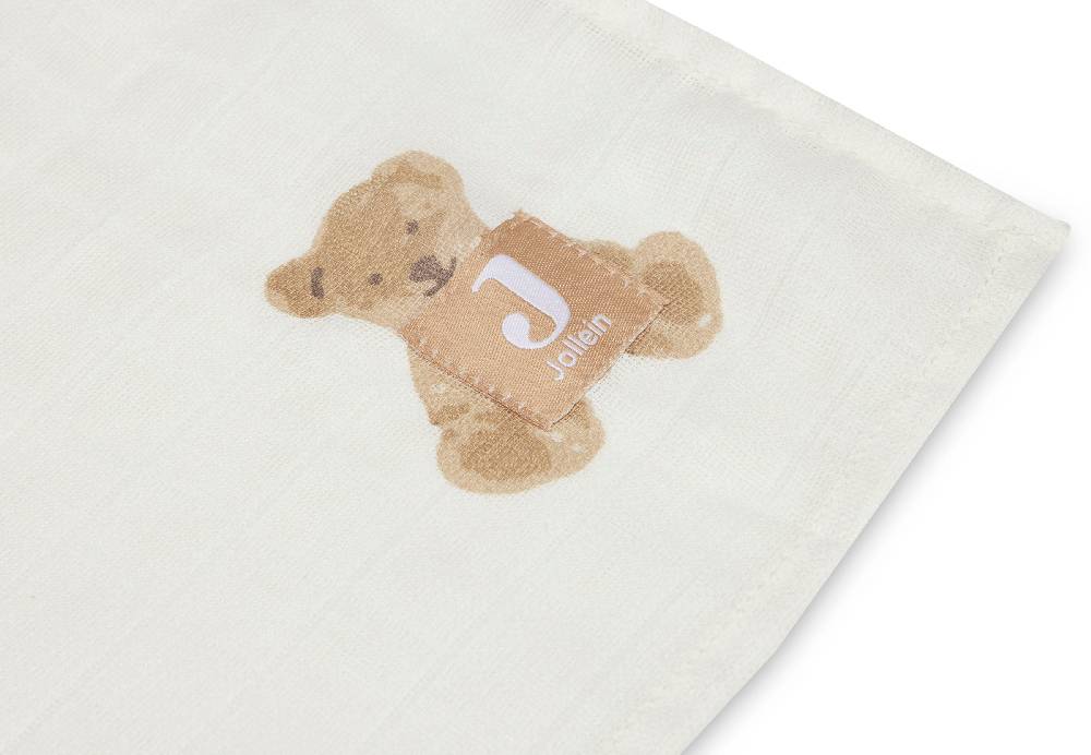 Jollein Mullwindeln Hydrophil 115x115cm Teddy Bear (2pack) Bis zu 50% Rabatt