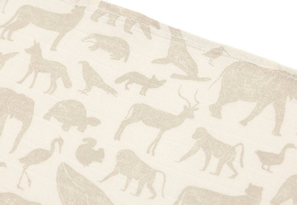 Jollein Spucktuch Hydrophill 70x70cm Animals Nougat (3pack) Nur noch ein Tag übrig