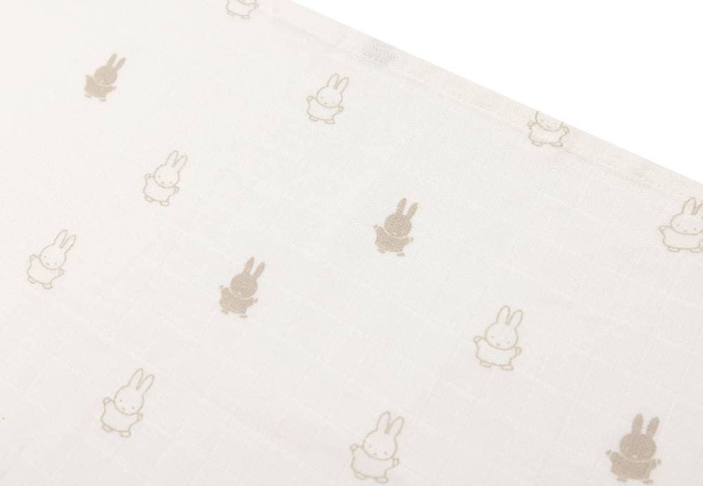 Jollein Spucktuch Hydrophill 70x70cm Happy Miffy Nougat (3pack) 50% Rabatt mit kostenlosem Versand