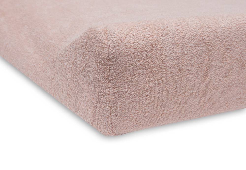 Jollein Wickelauflagenbezug Frottee 50x70cm Pale Pink/Rosewood (2p) im Angebot