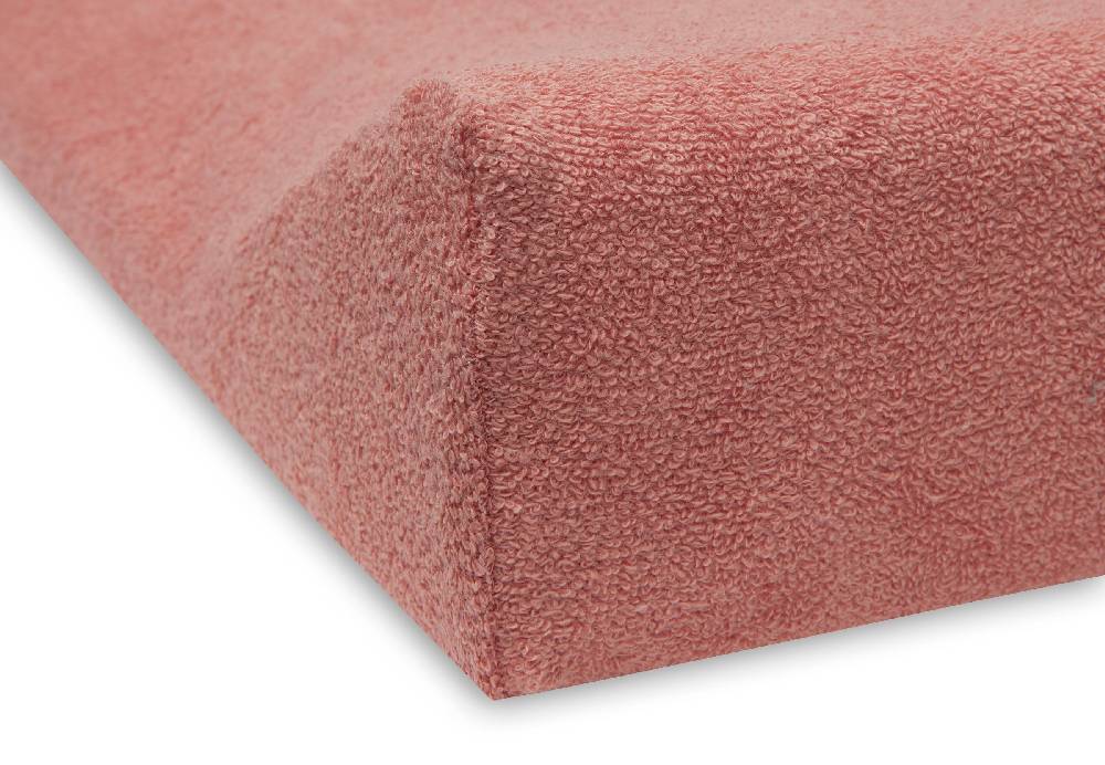 Jollein Wickelauflagenbezug Frottee 50x70cm Pale Pink/Rosewood (2p) im Angebot