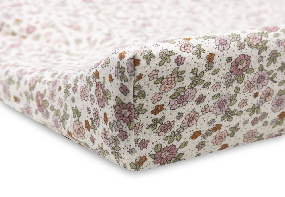Jollein Wickelauflagenbezug Jersey 50x70cm Retro Flowers Fabrik Onlineshop