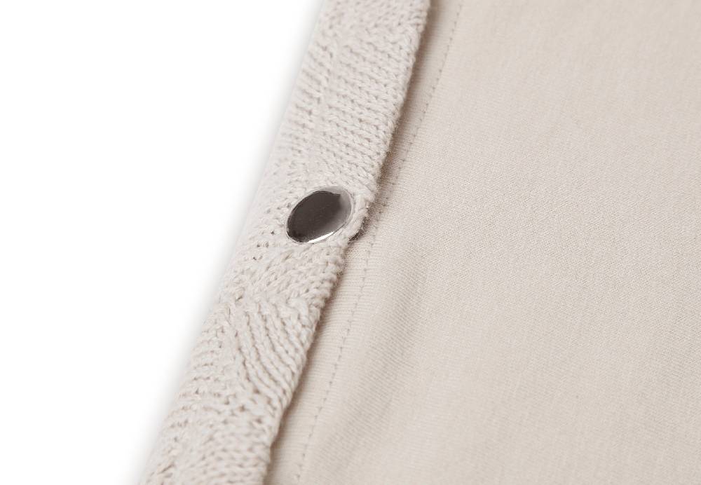 Jollein Wickelauflagenbezug 50x70cm Shell Knit Nougat GOTS Günstig kaufen