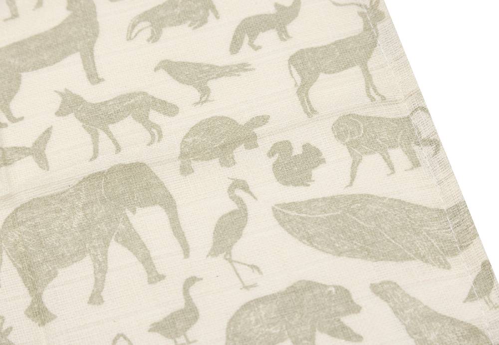Jollein Spucktücher Hydrophil 31x31cm Animals Olive Green (3pack) Black Friday