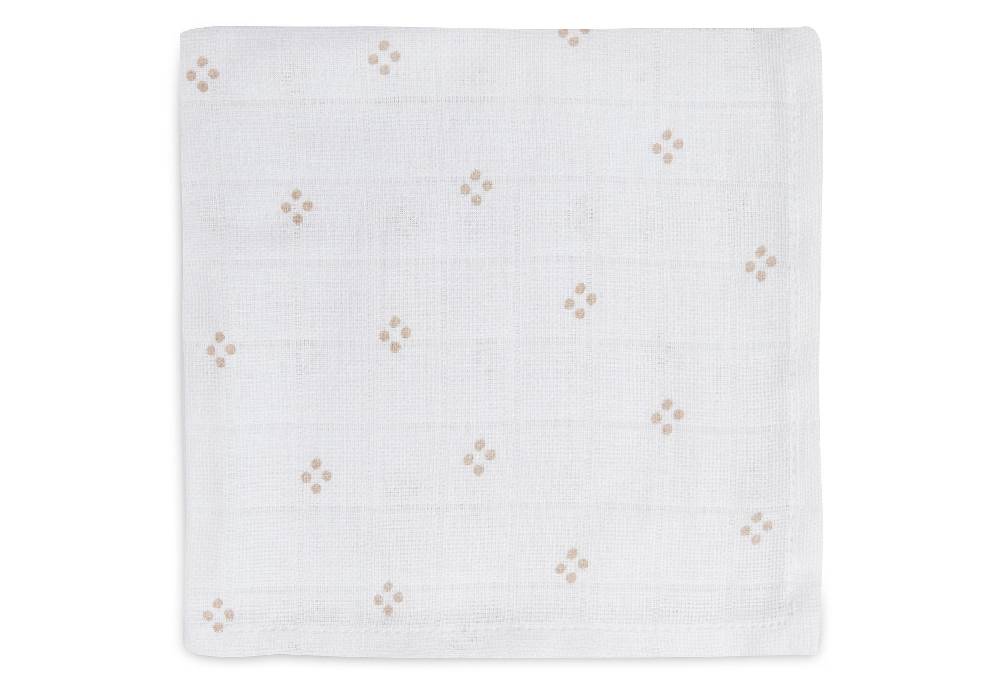 Jollein Spucktuch Musselin Pointelle Sun - Biscuit - GOTS - 2 Stück Cyber Monday