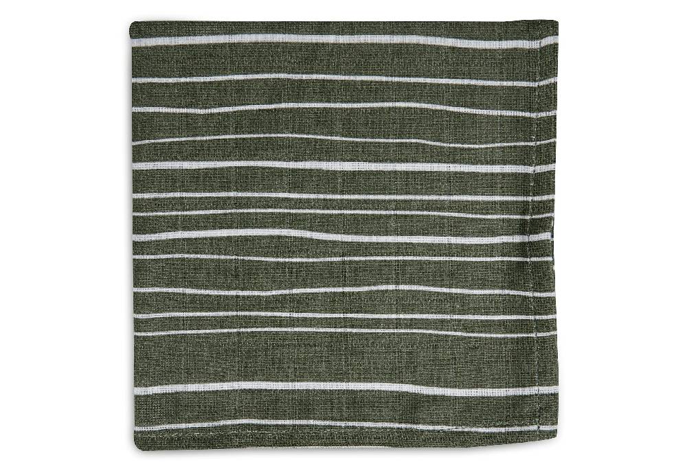 Jollein Spucktücher Hydrophill Stripe Olive Leaf Green GOTS (2p) Vatertagsangebot
