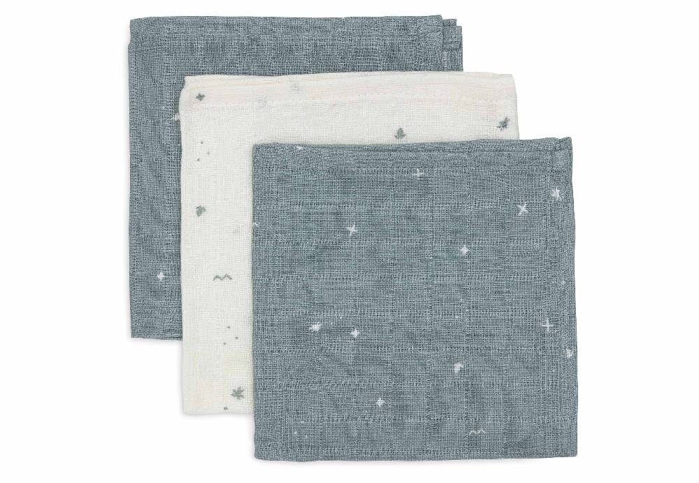 Jollein Spucktücher Hydrophil 31x31cm Twinkling - Sea Green Zeitlich begrenztes Angebot