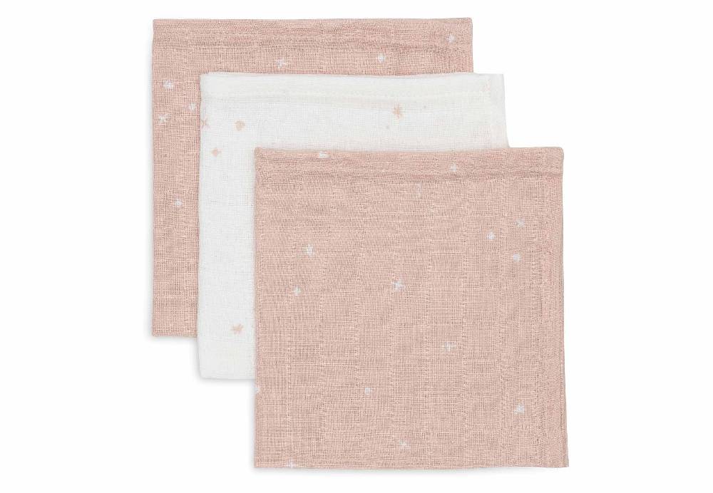 Jollein Spucktücher Hydrophil 31x31cm Twinkling - Wild Rose Exklusive Angebote