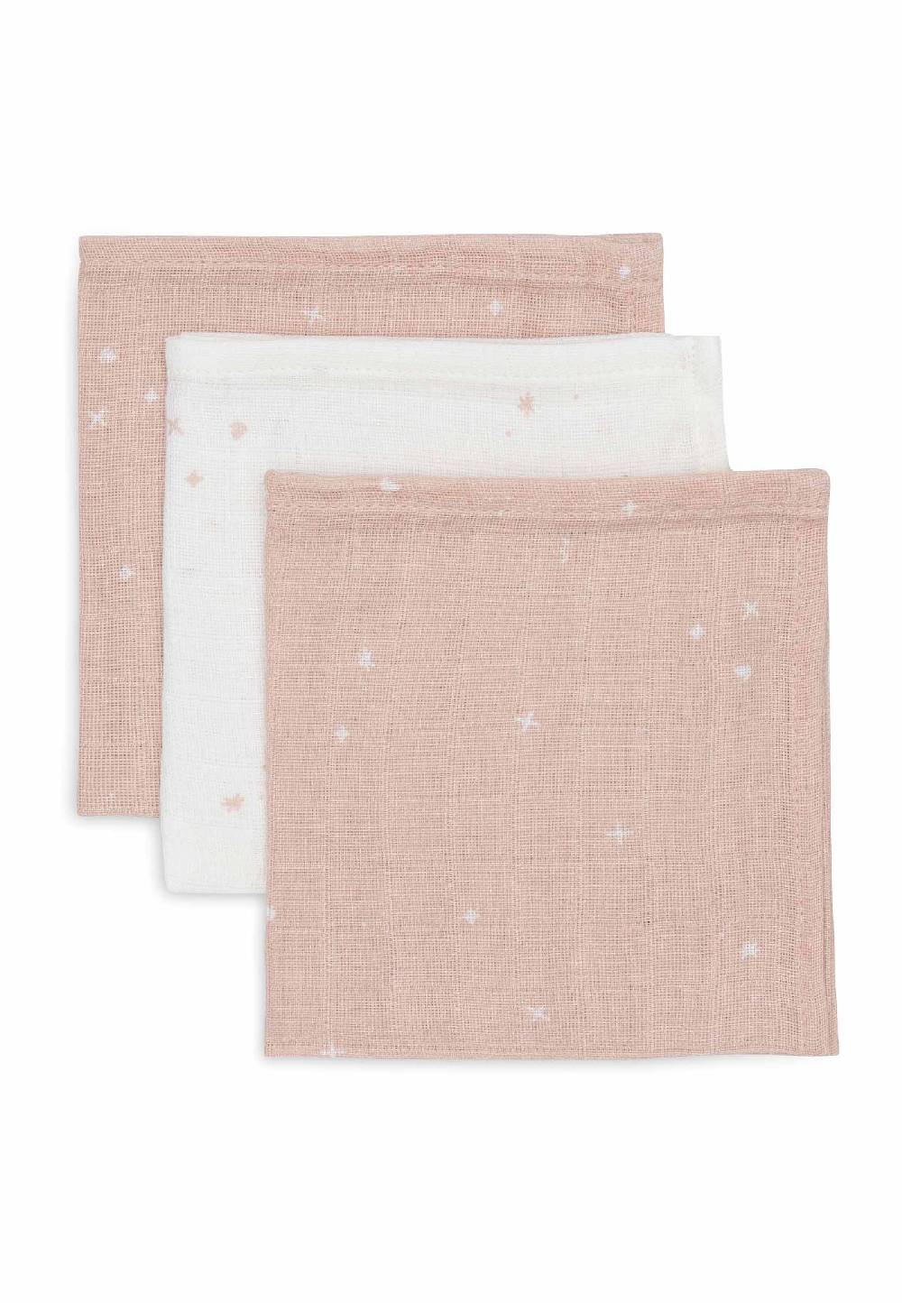 Jollein Spucktücher Hydrophil 31x31cm Twinkling - Wild Rose Exklusive Angebote