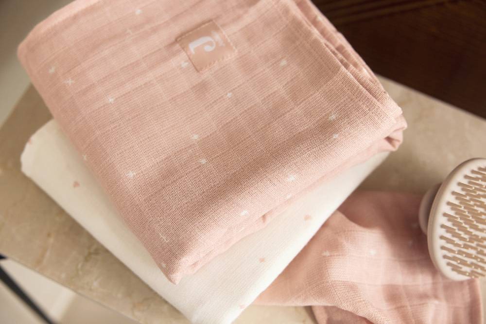 Jollein Spucktücher Hydrophil 31x31cm Twinkling - Wild Rose Exklusive Angebote
