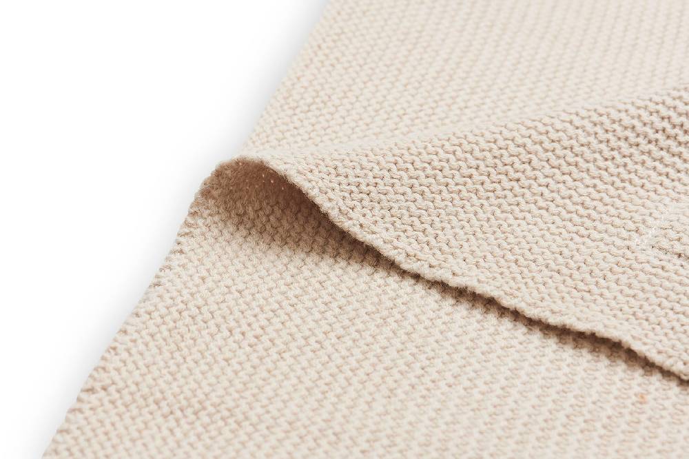Jollein Decke Wiege 75x100cm Basic Knit Nougat Große Rabatte