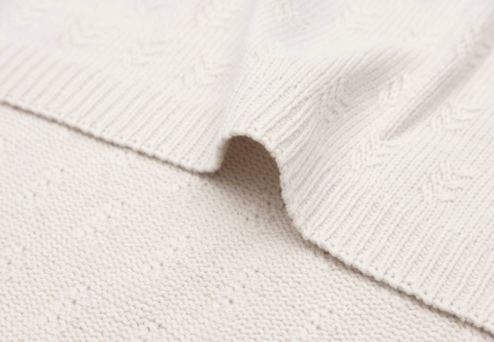 Jollein Decke Wiege 75x100cm Grain Knit Oatmeal Neuheiten
