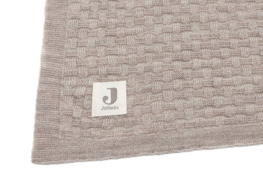 Jollein Decke Wiege 75x100cm Weave Knit Merino wool Funghi Saisonale Angebote