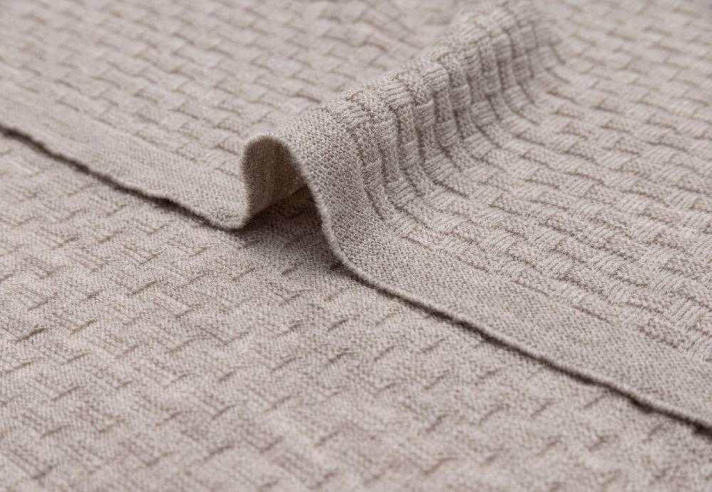 Jollein Decke Wiege 75x100cm Weave Knit Merino wool Funghi Saisonale Angebote
