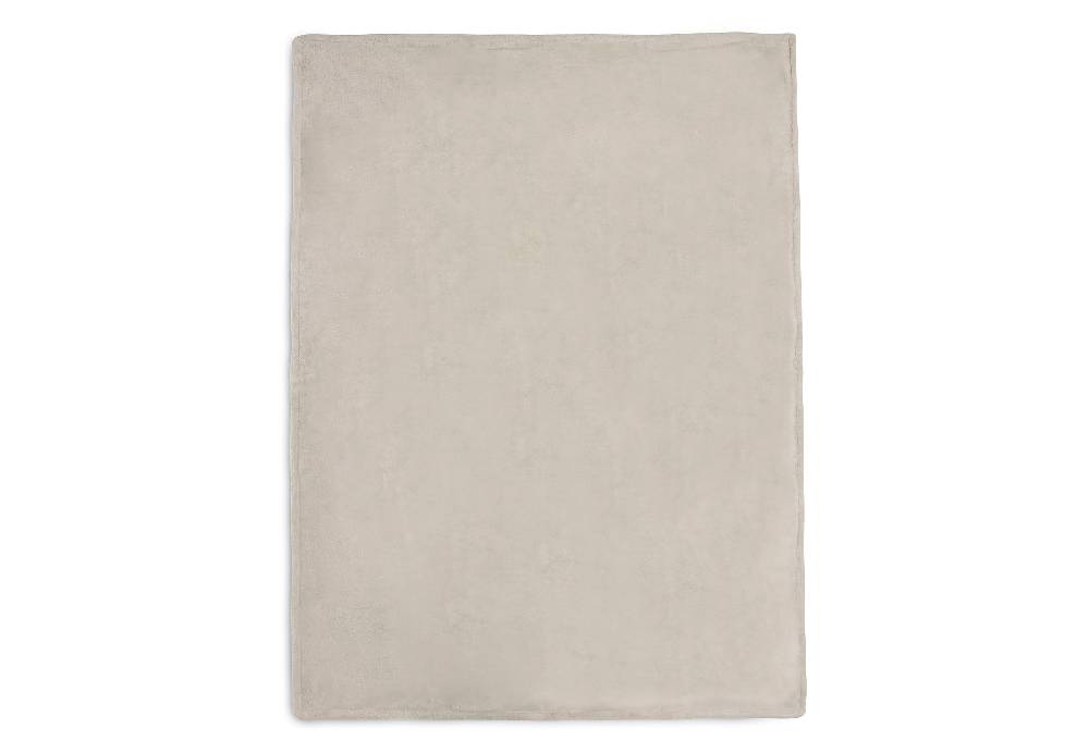 Jollein Decke Wiege 75x100cm Basic Knit Nougat/Fleece Räumungsverkauf