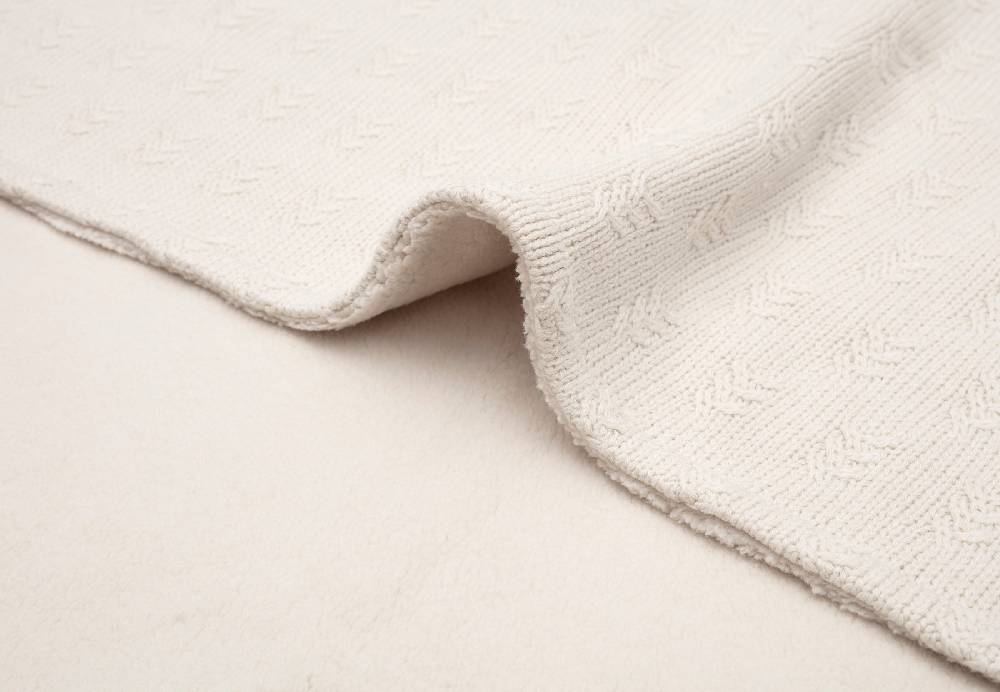 Jollein Decke Wiege 75x100cm Grain Knit Oatmeal/Velvet Tägliche Deals
