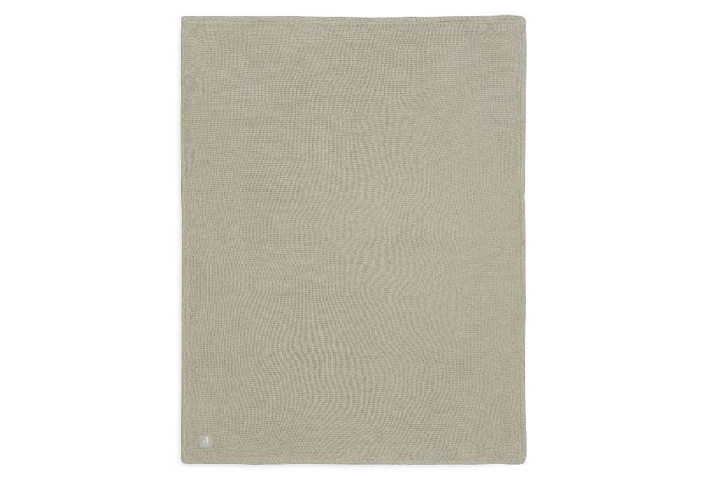 Jollein Decke Wiege 75x100cm Basic Knit Olive Green/Fleece JETZT KAUFEN