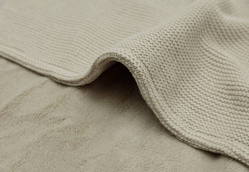 Jollein Decke Wiege 75x100cm Basic Knit Olive Green/Fleece JETZT KAUFEN