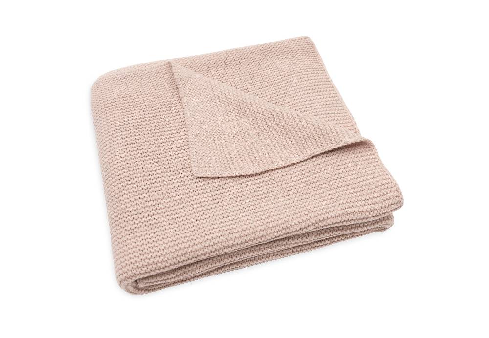 Jollein Decke Wiege 75x100cm Basic Knit Wild Rose Letzter Tag