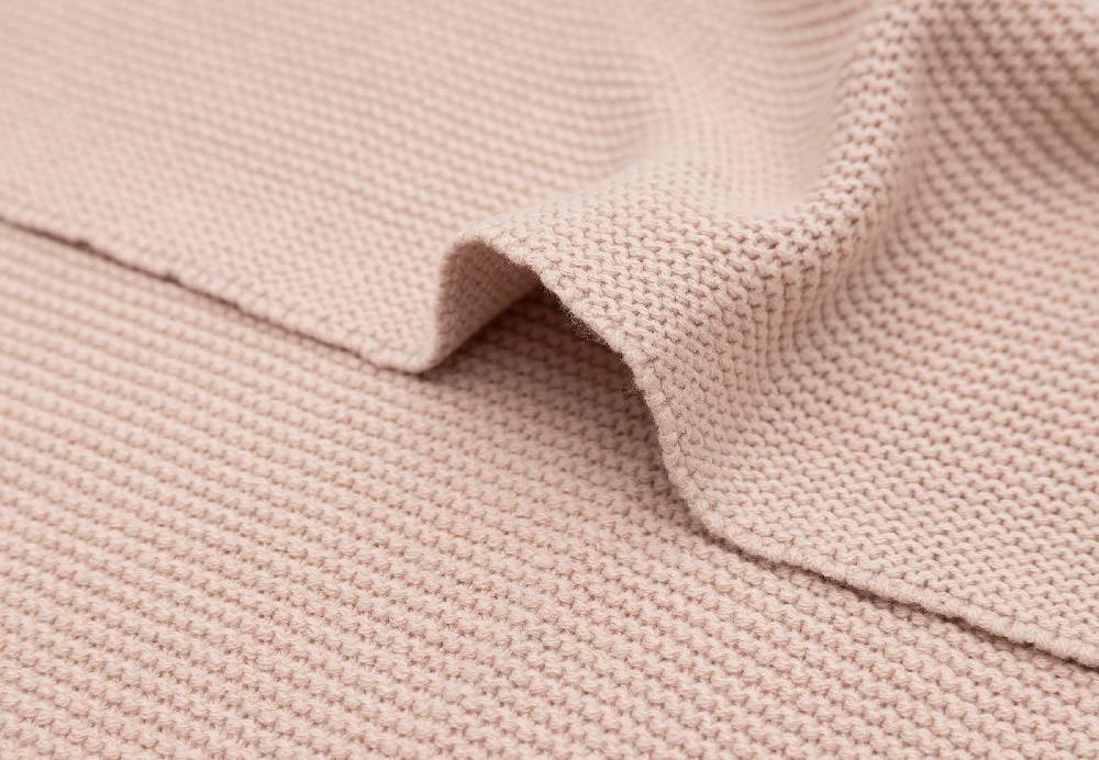 Jollein Decke Wiege 75x100cm Basic Knit Wild Rose Letzter Tag