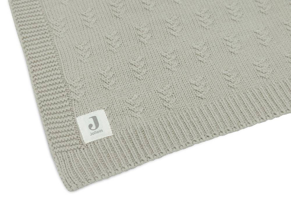 Jollein Decke Wiege 75x100cm Grain Knit Olive Green Zeitbegrenzte Promotion