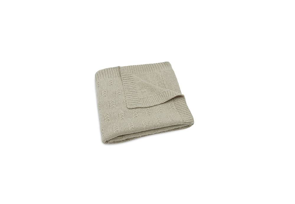 Jollein Decke Wiege 75x100cm Grain Knit Olive Green Zeitbegrenzte Promotion