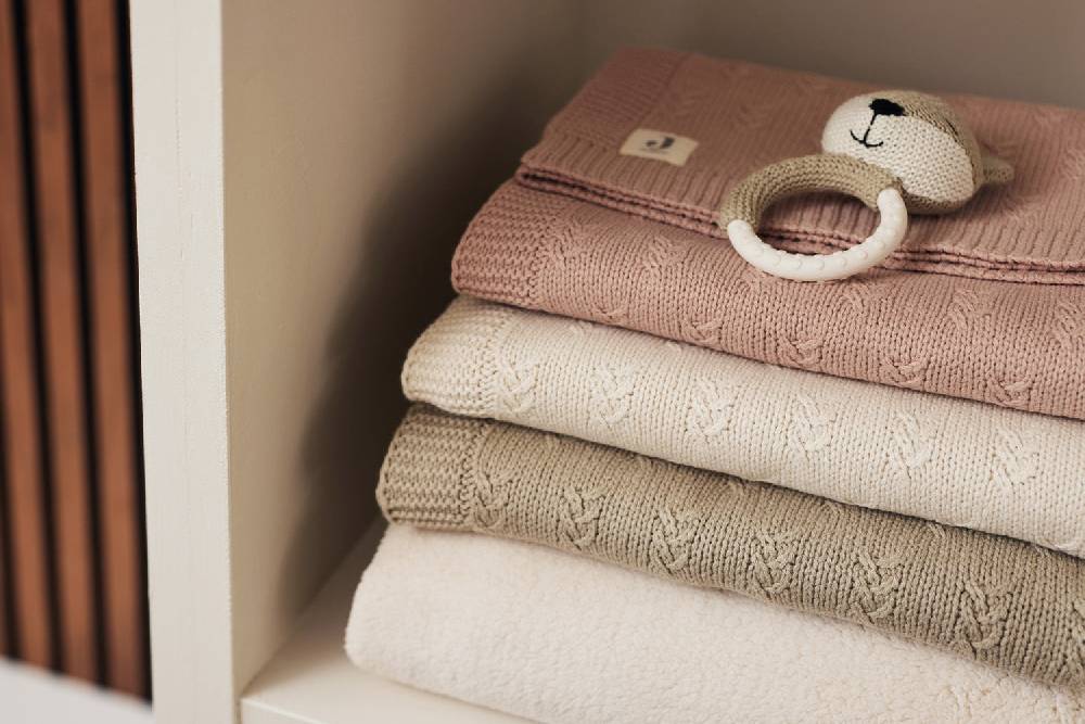 Jollein Decke Wiege 75x100cm Grain Knit Olive Green Zeitbegrenzte Promotion