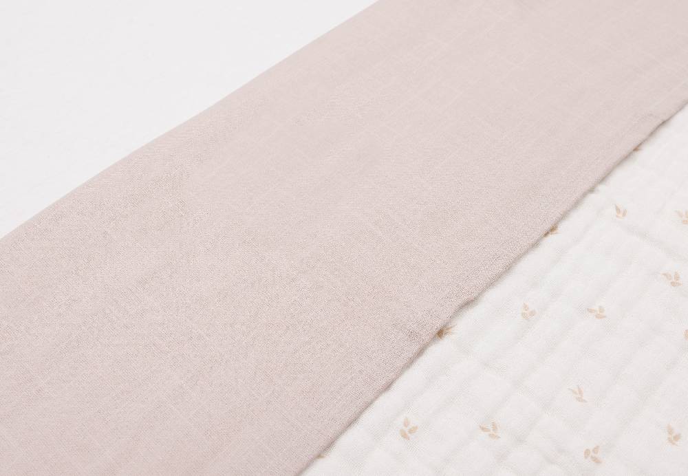 Jollein Bettlaken Kinderbett 120x150cm Slub Nougat Super Rabatt