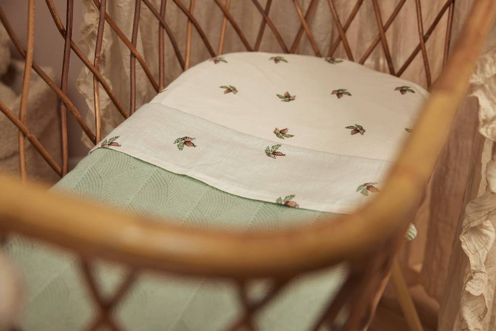 Jollein Bettlaken Kinderbett 120x150cm Rosehip Clearance-Verkauf