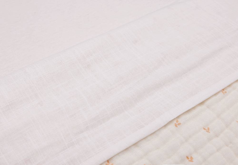 Jollein Bettlaken Wiege 75x100cm Slub Ivory Begrenzt auf 3 Tage