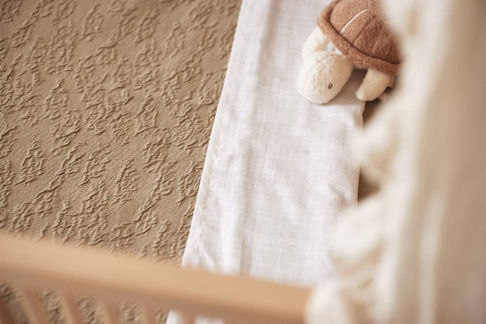 Jollein Bettlaken Wiege 75x100cm Slub Ivory Begrenzt auf 3 Tage
