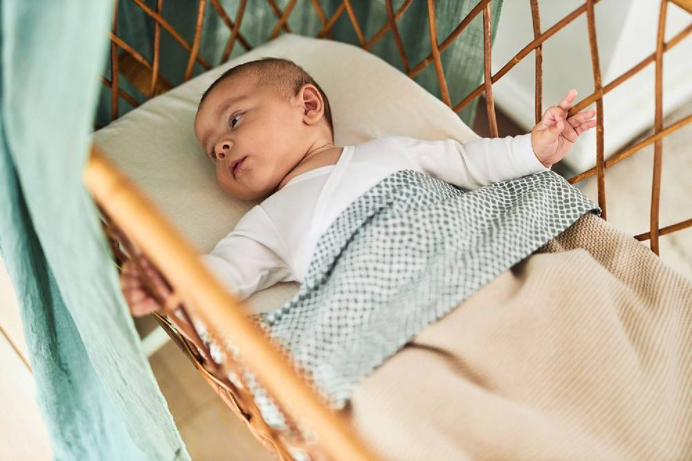 Jollein Bettlaken Kinderbett 120x150cm Snake Ash Green 2025