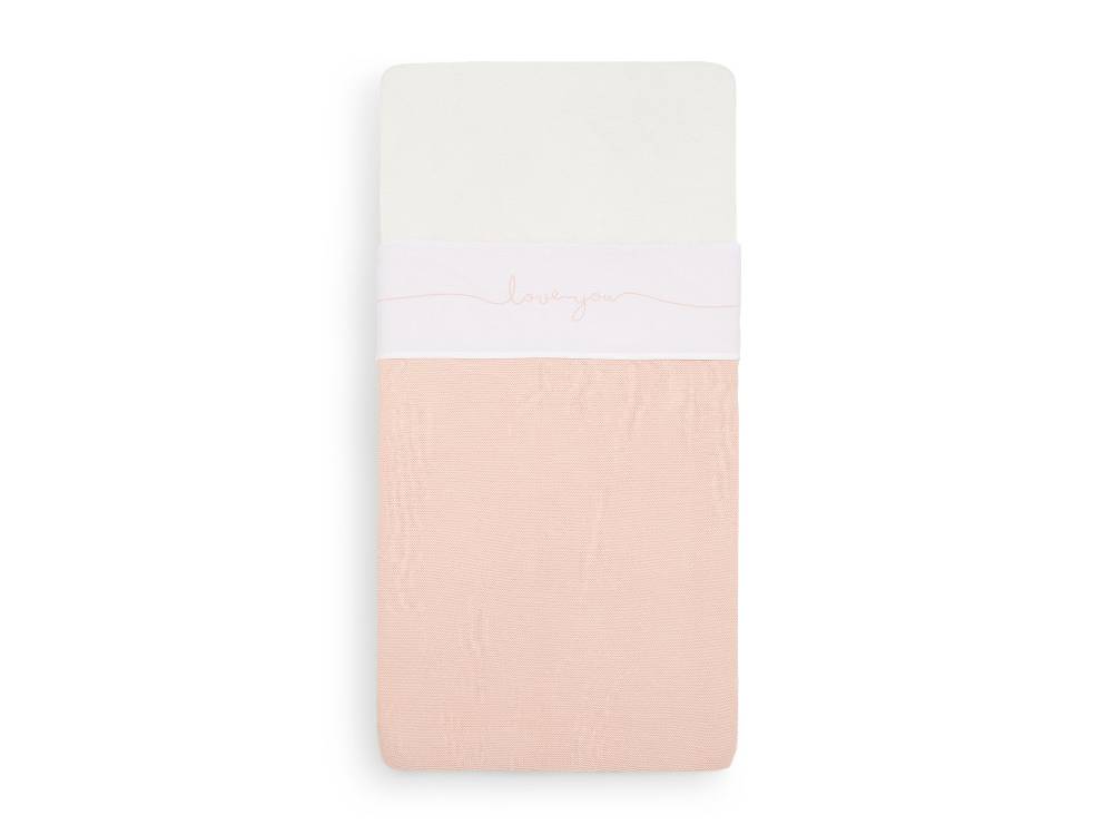 Jollein Bettlaken Wiege 75x100cm Love you Pale Pink Online