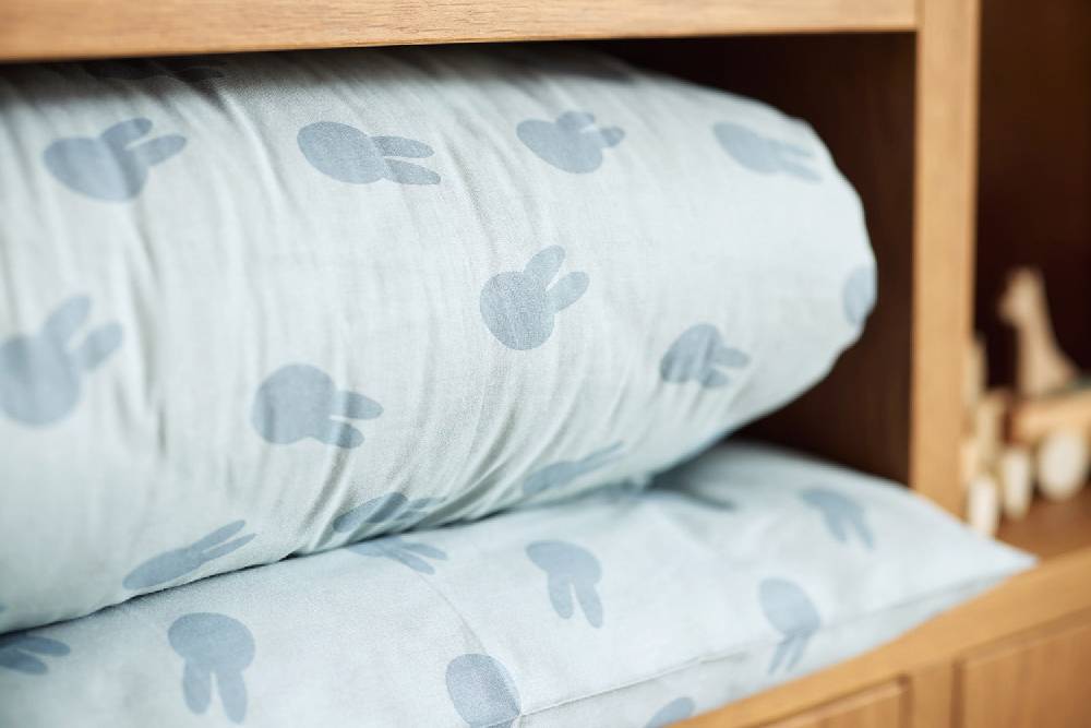 Jollein Bettwäsche 100x140cm Miffy Shadow - Sea Green Fabrikverkauf