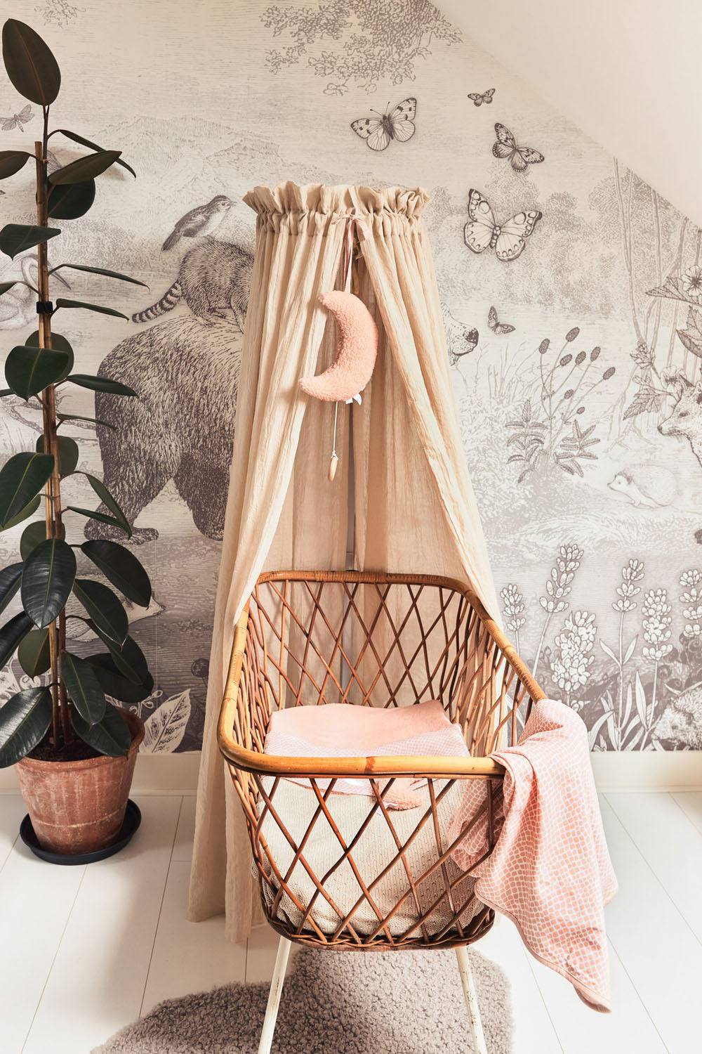 Jollein Betthimmel Vintage 155cm Nougat Exklusivangebot