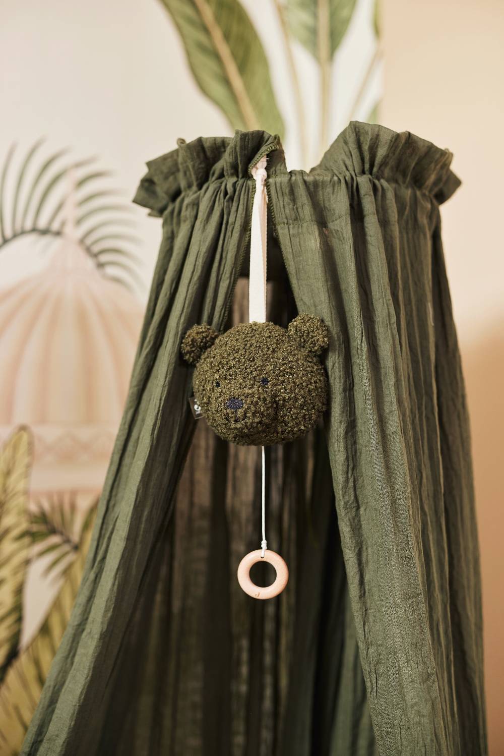 Jollein Betthimmel Vintage 155cm Leaf Green Heißer Verkauf